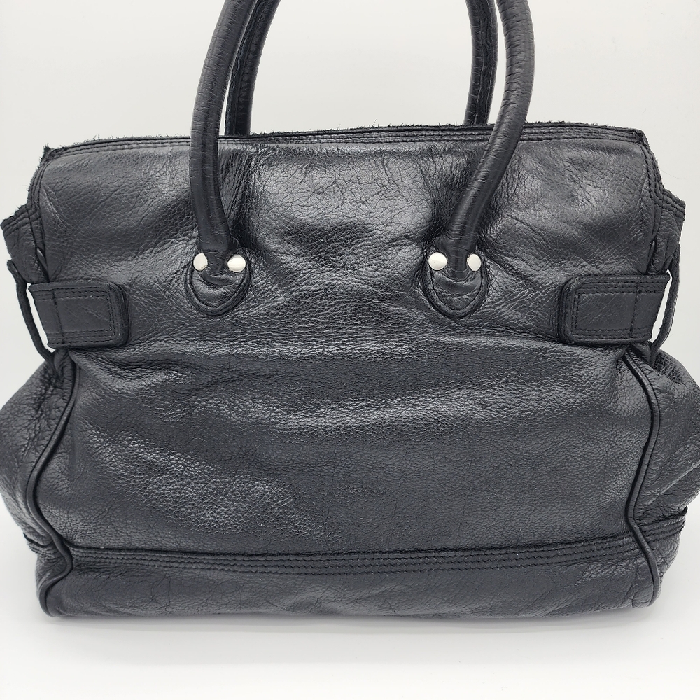 LIEBESKIND BERLIN Vintage Y2K Leather Black Handbag Satchel Large - Picture 9 of 16